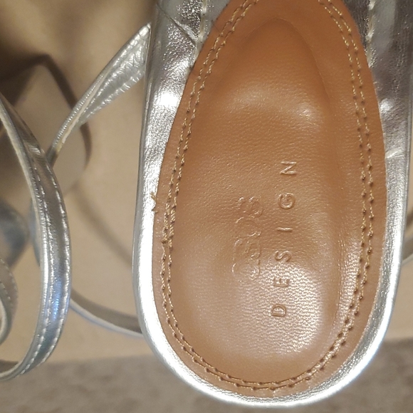 Silver Strappy Mules - Picture 3 of 4